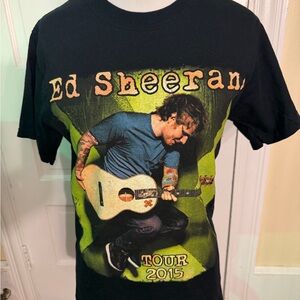 Ed Sheeran x2015 concert tour t shirt MSG